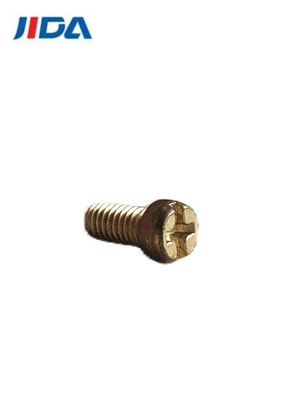 ทองเหลืองผสม Slotted ฟิลลิปสกรูเครื่องสกรูหางกลม M3.5x6.6mm