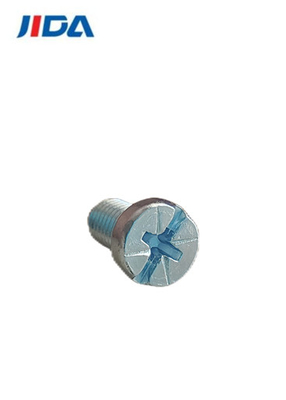 IATF16949 เครื่องหัวแบนเหล็กกล้าคาร์บอนฟิลลิป Slotted Screw M5x14mm