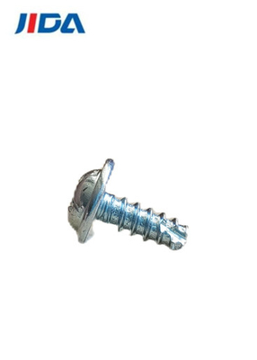 สกรูหัวแบน Allen Flat Pan Head ST3x8 Blue White Zinc