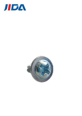 สกรูหัวแบน Allen Flat Pan Head ST3x8 Blue White Zinc