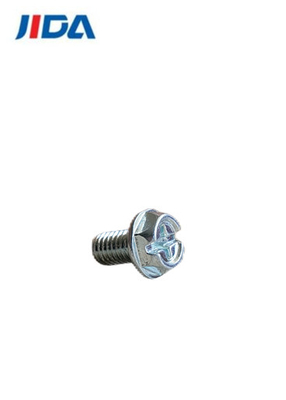 M4 X 10mm Hexagon Cross Recessed Bolt Phillips สกรูหัวแปลน