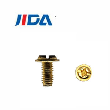 สกรูหัวกลมทองเหลืองแบบกำหนดเอง M3.5x6.8mm